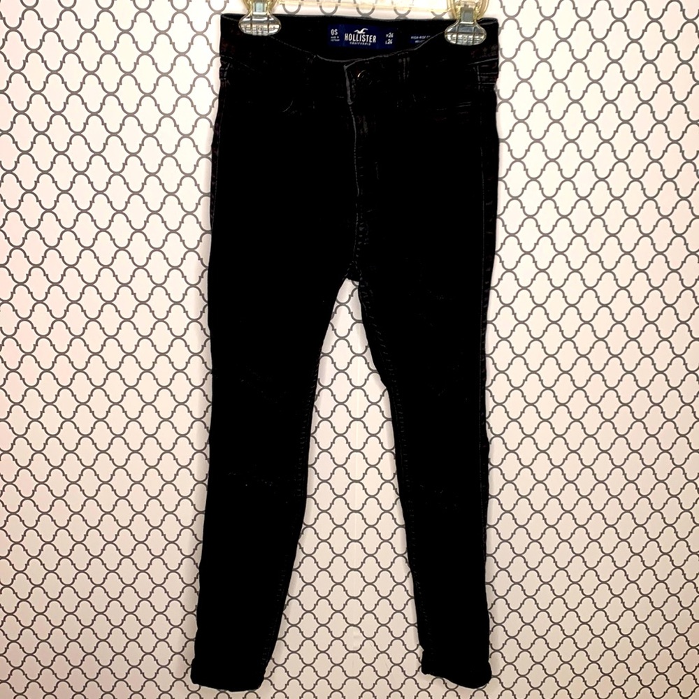 Hollister jegging jeans, black. Size O short